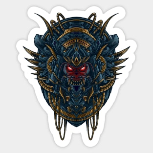 Devil samurai oni Sticker